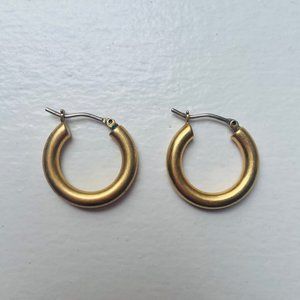Madewell Chunky Gold Hoop Earrings